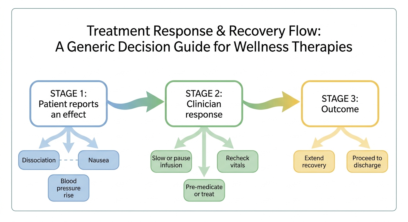 Diagram: How a clinic responds when a patient reports a side effect
