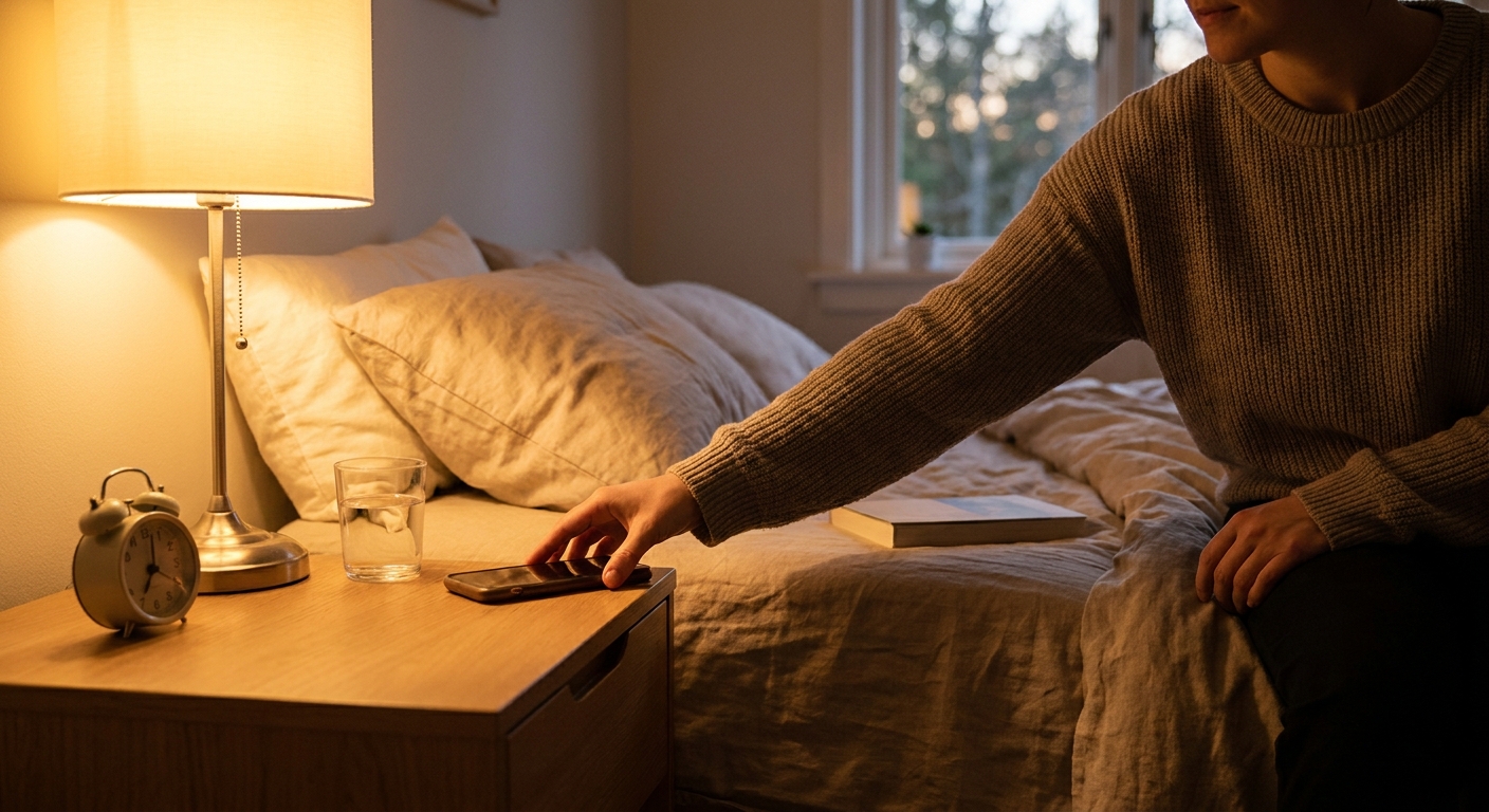 Photo: A calm evening wind-down routine